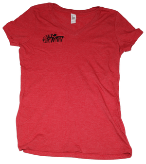 Native The Nxrth Wxst V-Neck T-Shirt (Women's) Red Frost