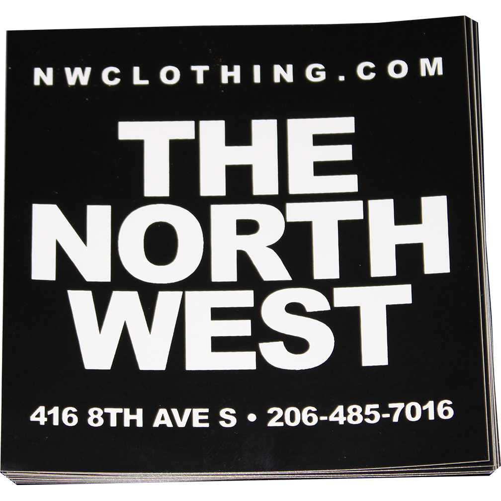 THE NORTH WEST 4.25x4.25" Vinyl Sticker - The North West Clothing