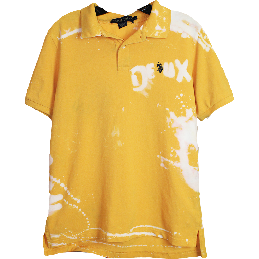 Wolfdelux Yellow Polo Golf T-Shirt, Men's Medium - The North West Clothing