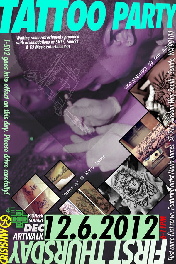 Thursday, Dec. 6th, 2012 Pioneer Square First Thursday Artwalk...