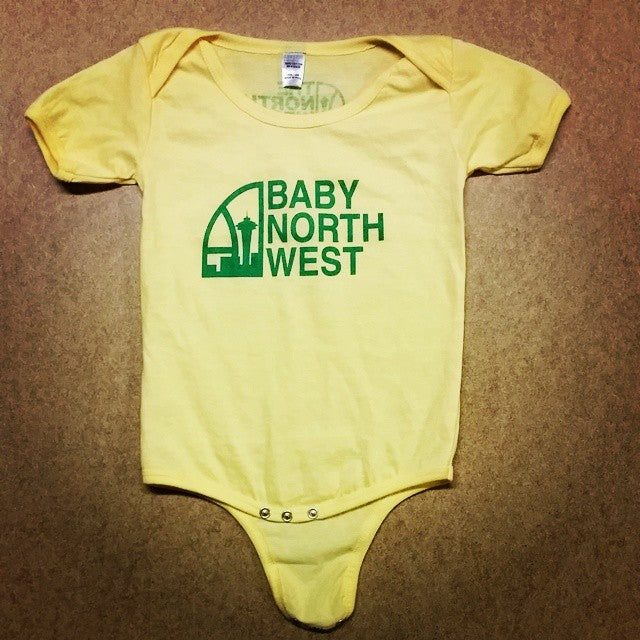 Baby North West Onesie in Yellow & Green