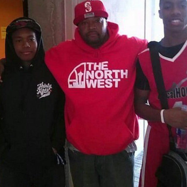 Alvin Mack in a Custom Red & White Tee