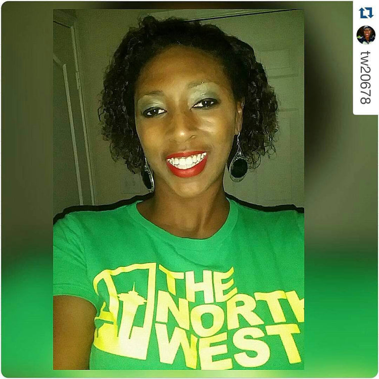 Repping the North West Green Tee