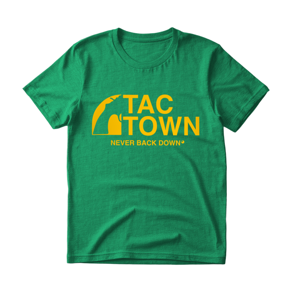 Tac Town Never Back Down T-Shirt - 100% Cotton - image 2 of 11