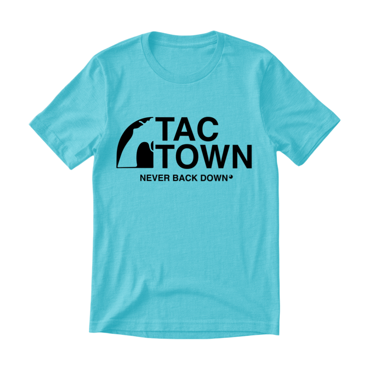 Tac Town Never Back Down T-Shirt - 100% Cotton