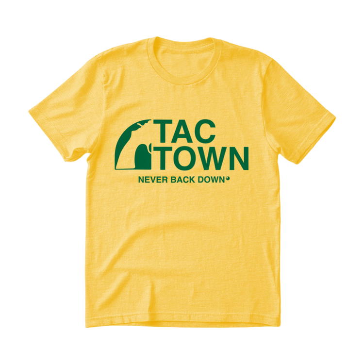 Tac Town Never Back Down T-Shirt - 100% Cotton