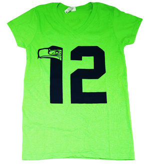 12th Hawk Women's V-Neck T-Shirt