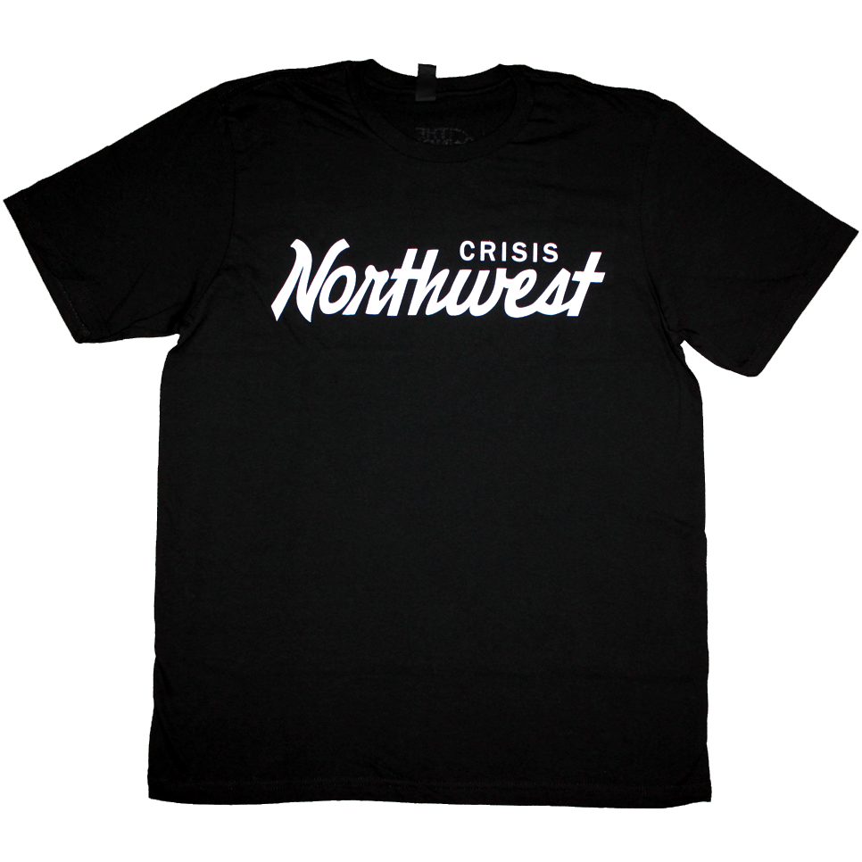 Northwest Cursive T-Shirt (Men's) Black/White - The North West Clothing