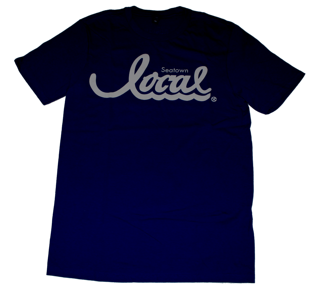 Seatown Local T-Shirt (Men's) Navy/White - The North West Clothing