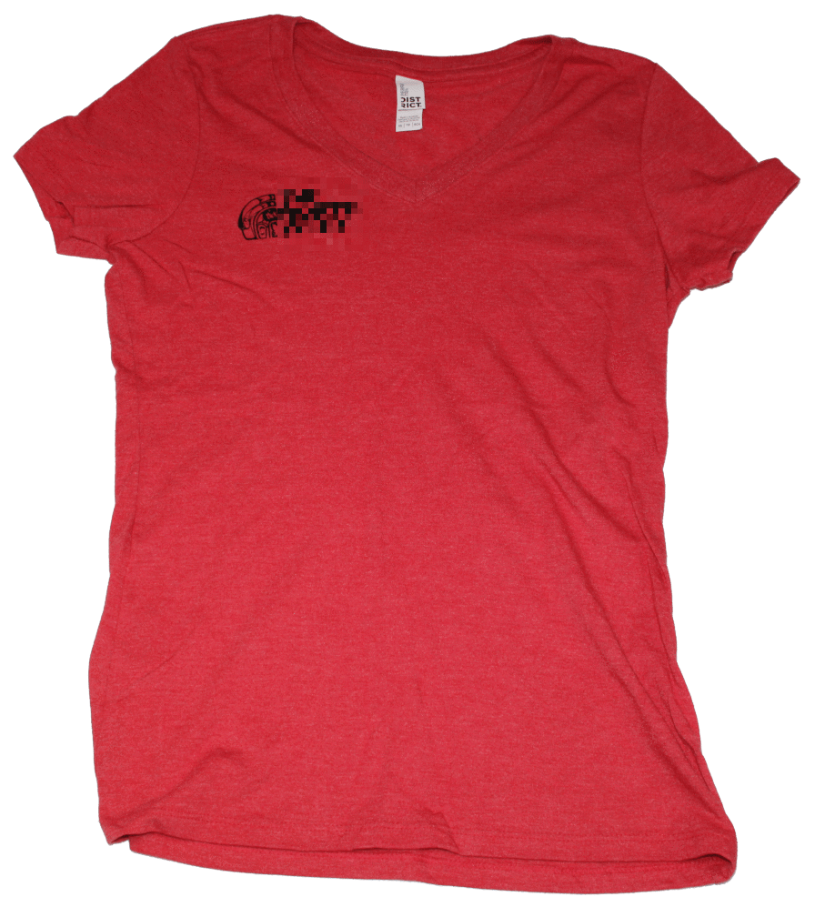 Native The Nxrth Wxst V-Neck T-Shirt (Women's) Red Frost - The North West Clothing
