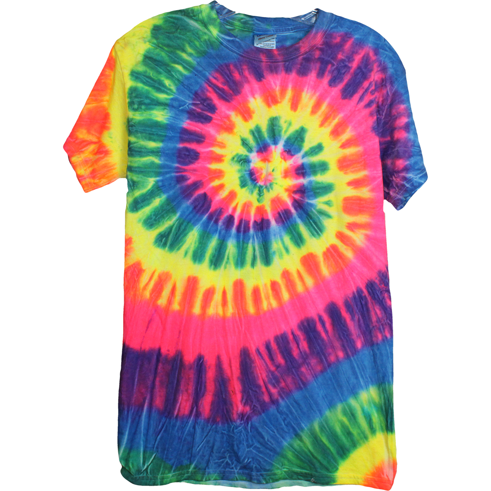 Wolfdelux Tie Die cotton tshirt, Men's Small - The North West Clothing