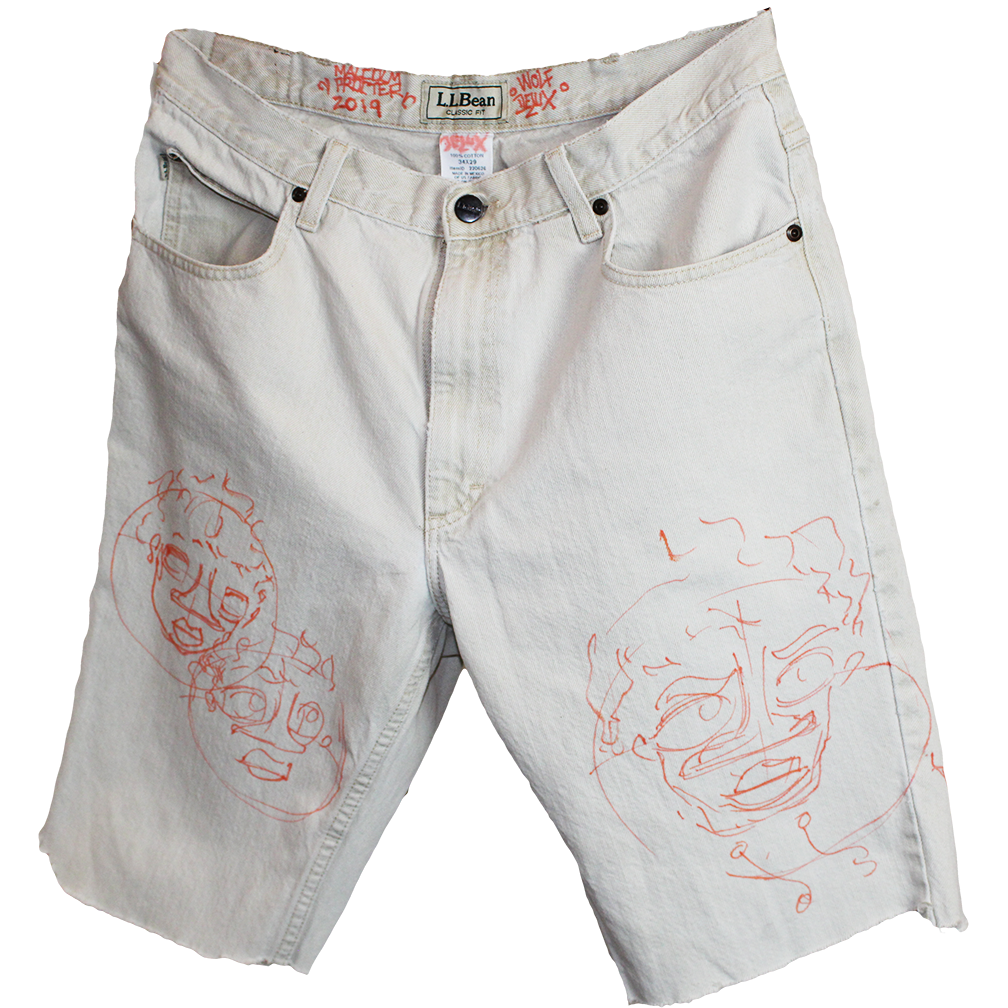 Wolfdelux White Jean-Shorts, size men's 34 x 29 (US) - The North West Clothing