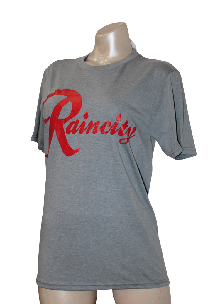 Raincity Unisex T-Shirt, Light Heathered Grey
