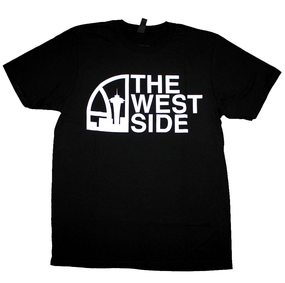 The North West "The West Side" Neighborhood T-Shirt - (Men's) Black/White - image 1 of 1